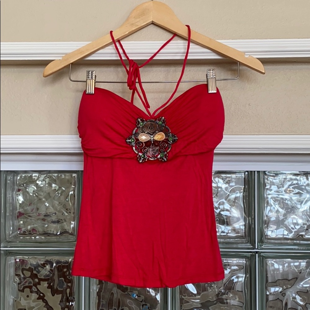 Beautiful halter top! Like new!